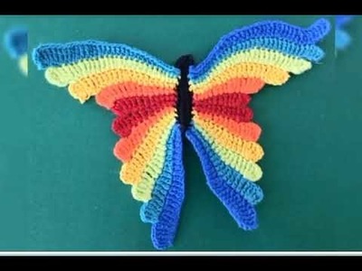 MARIPOSAS TEJIDAS A CROCHET BELLOS DISEÑOS Y COLORES PARA ADMIRAR Y RECREAR.TEJIDOS Y UN POCO MÁS