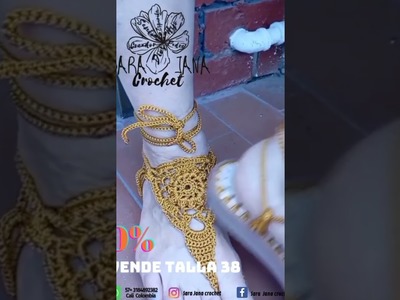 Sandalias crochet mándalas ????????????☝️
