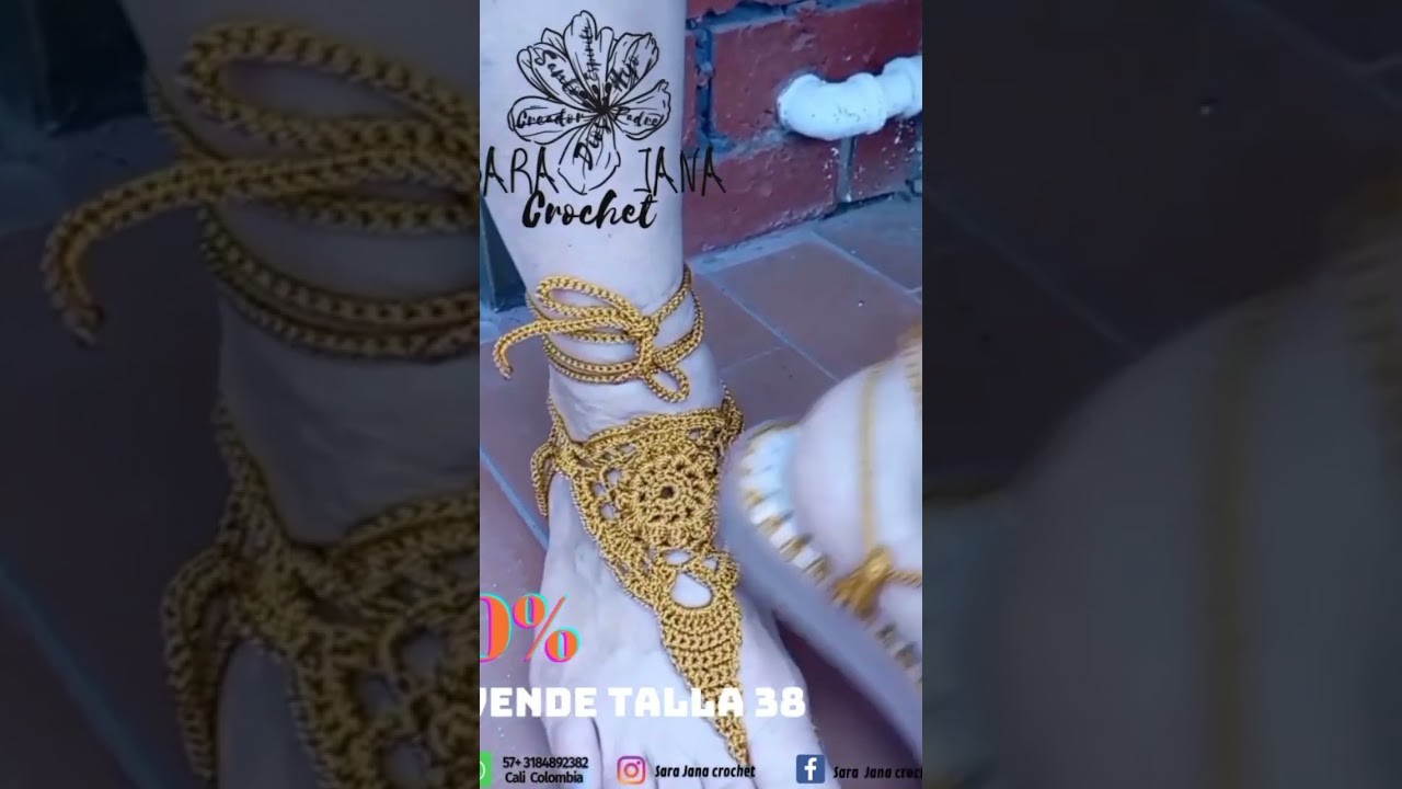 Sandalias crochet mándalas ????????????☝️