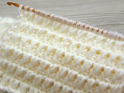 WOW!????  Ganchillo tunecino muy hermoso. Ganchillo fácil para principiantes - Crochet stitch. Diy