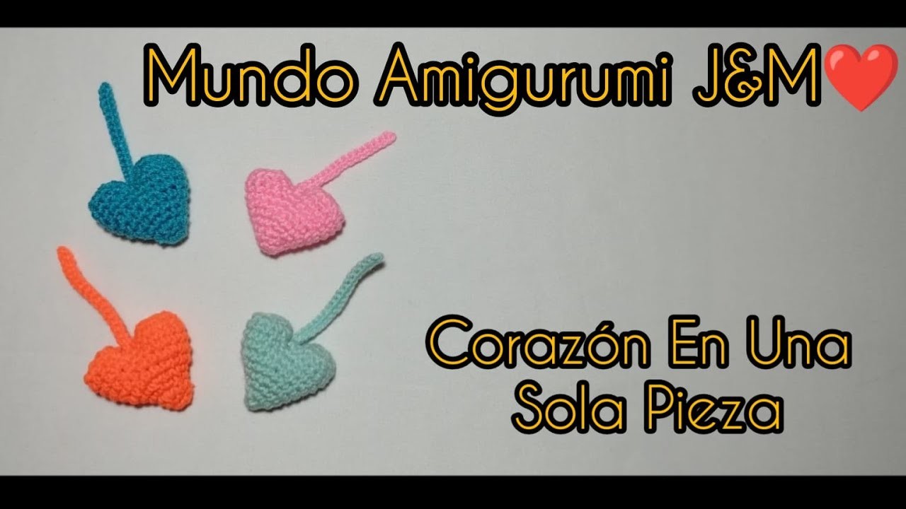 Como hacer un corazón amigurumi- corazón amigurumi - córazon