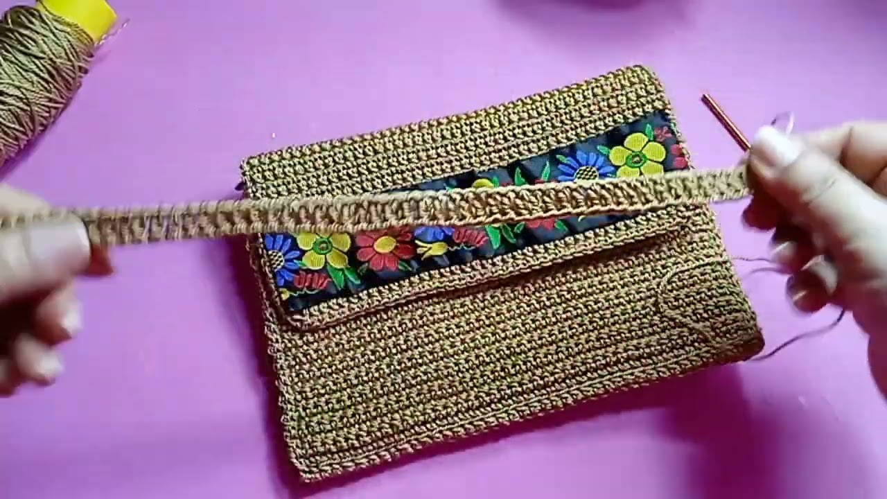 ????#comotejer ASA PARA BOLSO DE MANO #crochet VERSIÓN DIESTRO (MODO ESPEJO)‼️TEJIENDO CON HILDA ROSA ????