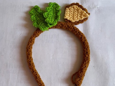 Curso tejido básico, bloqué navideño: diadema de reno