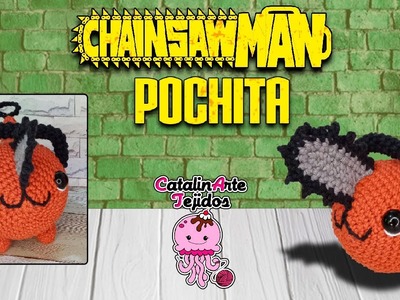 Pochita (chainsaw man) amigurumi | CatalinArte Tejidos