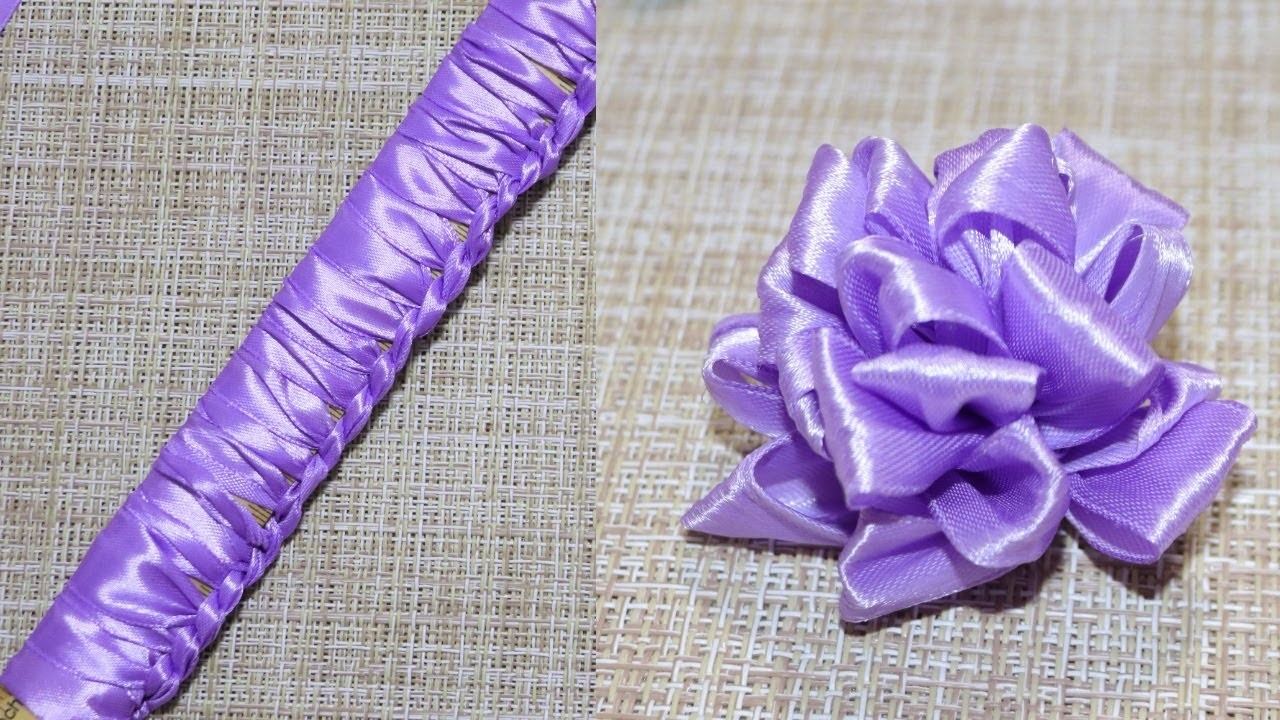 Como Hacer Flores De Liston Muy Facil Y Rapido-Handmade Diy