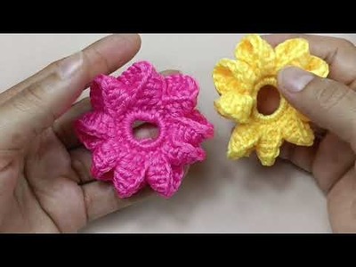 Como tejer flores a crochet paso a paso