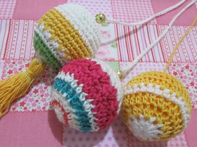Crear borlas decorativas, a crochet para las fiestas #tejidos  #modomagda ????????