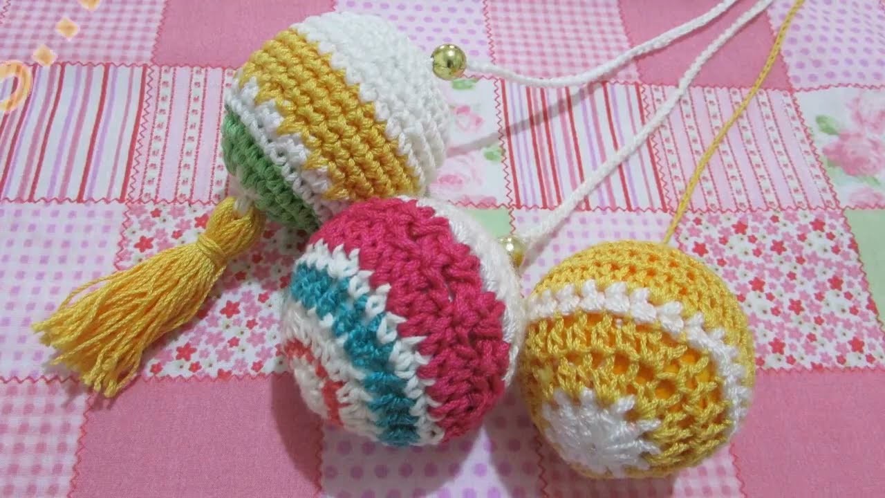 Crear borlas decorativas, a crochet para las fiestas #tejidos  #modomagda ????????