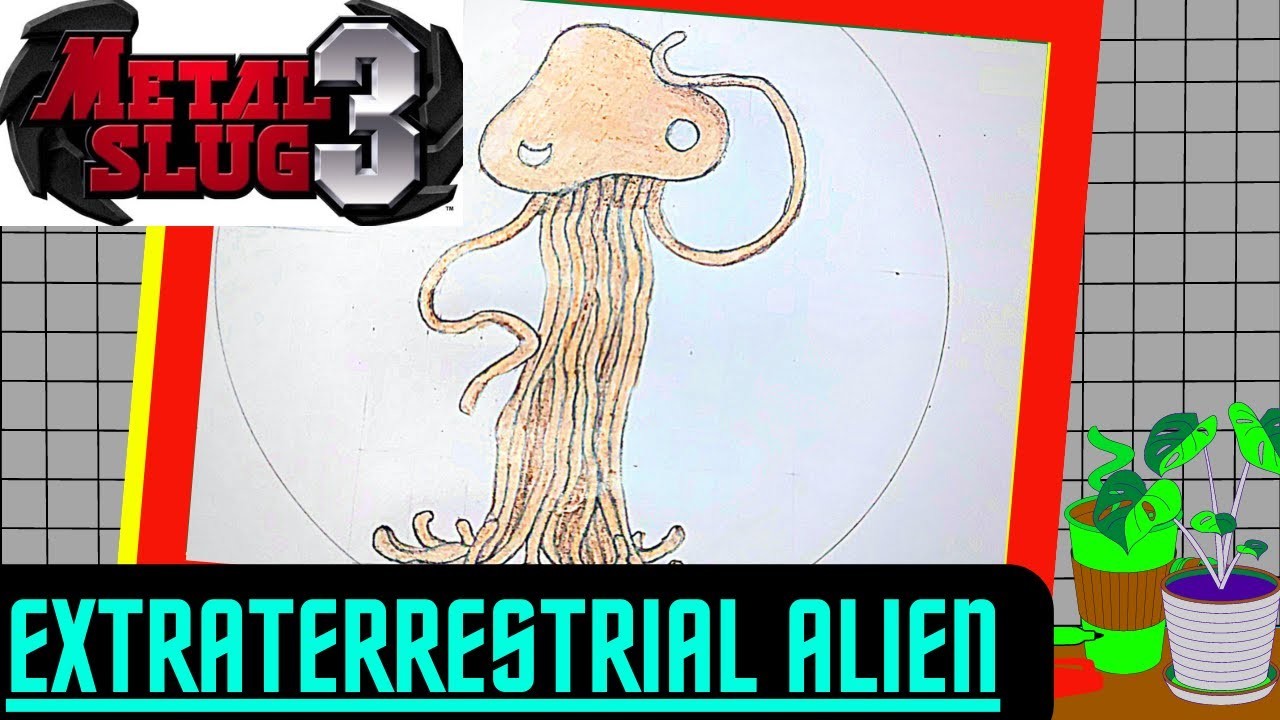 Como Dibujar Alien De Metal Slug Paso A Paso Fácil A Lápiz