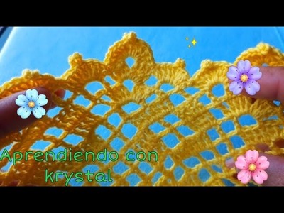 Puntilla #219 una sola vuelta tiene cuadritos lindos