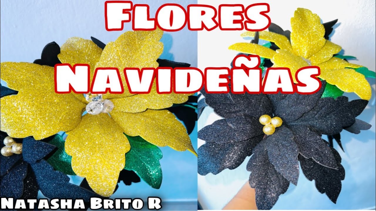 Cómo Hacer Flores Navideñas Paso a Paso ???? Noche Buenas Fácil y Económicas ⚜️