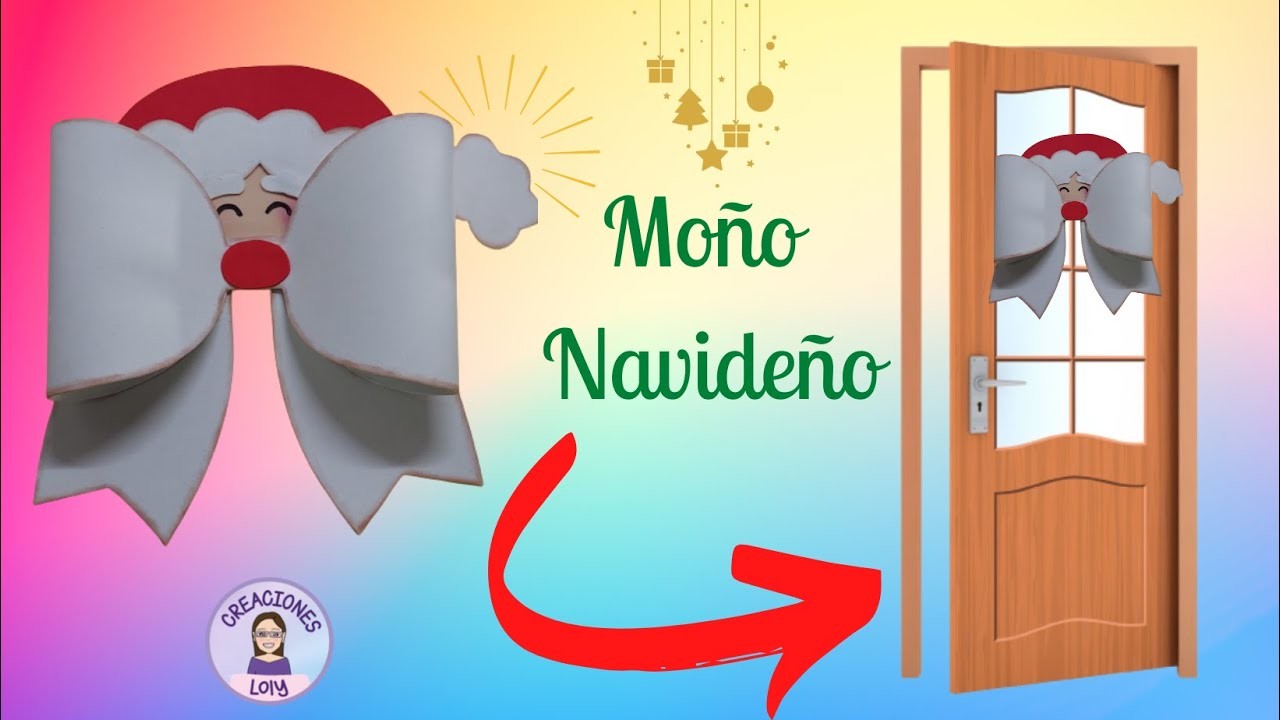 Cómo hacer MOÑO NAVIDEÑO paso a paso