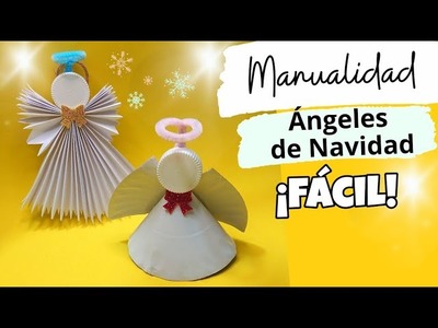 Cómo hacer unos ángeles fácil y rápido | DIY ángel con material reciclado