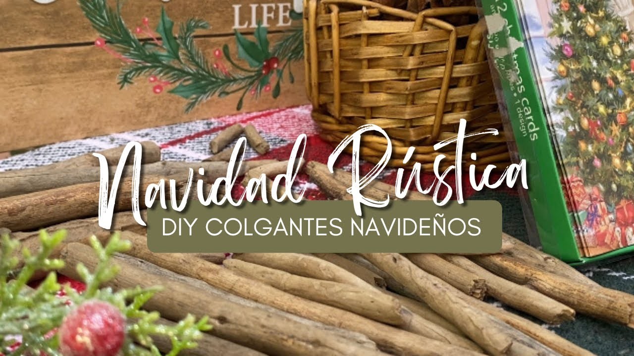 Cómo hago mis decoraciones navideñas con materiales que recogí en el bosque | Dora Luz