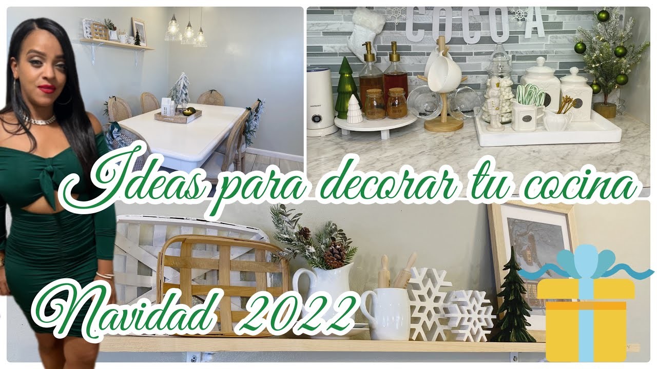 Decoración de navidad 2022.decoración de mi cocina ???? #ideas #navidad #cocina