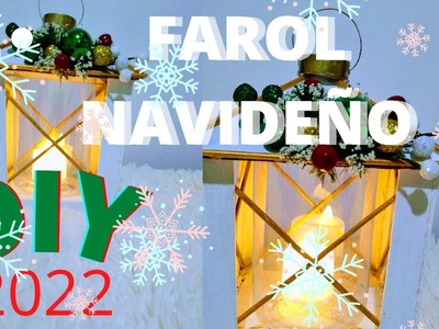 FAROL NAVIDEÑO.MANUALIDADES con paletas de helados #diy #decor #christmas #natal2022 #manualidades