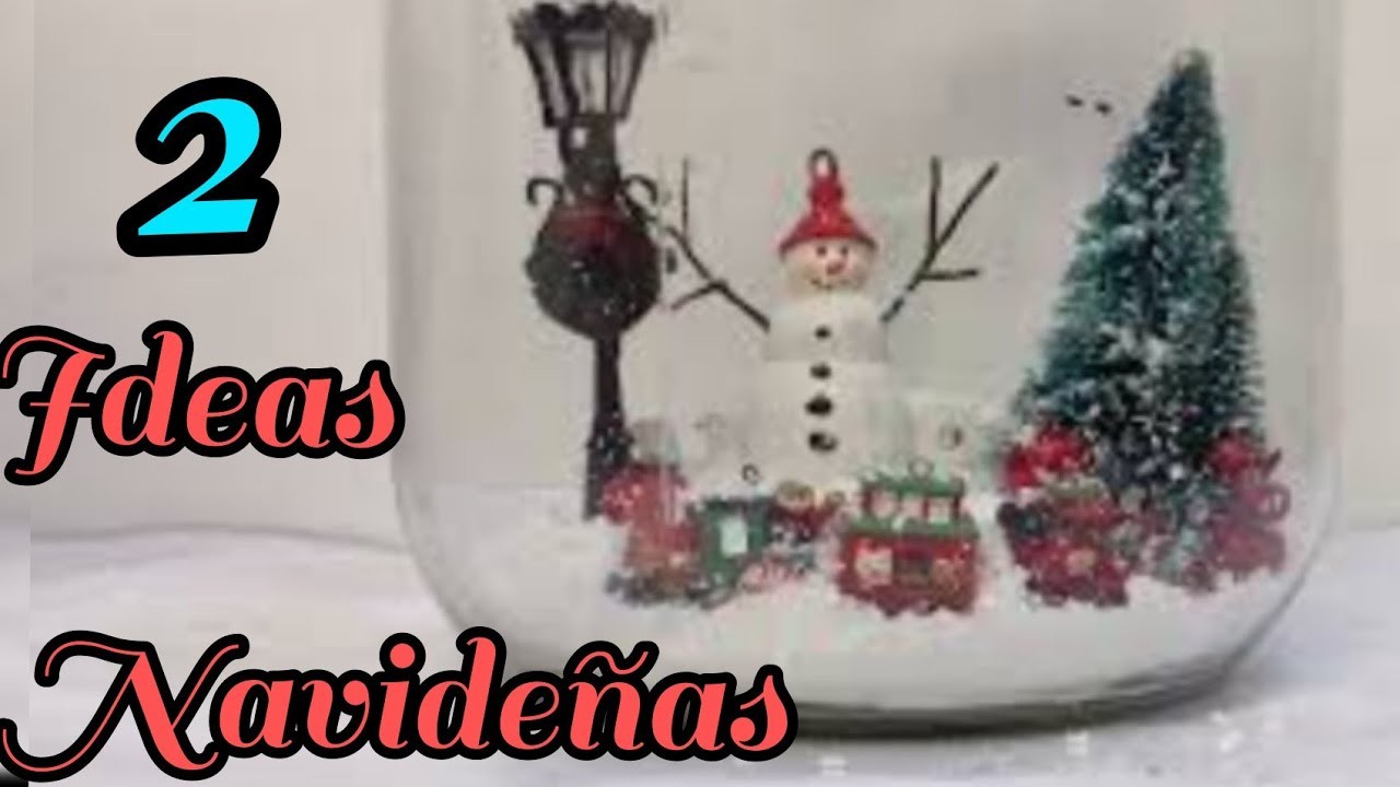 2 maravillosas IDEAS NAVIDEÑAS faciles-
economical Christmas Decoration Ideas.