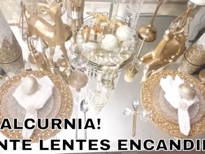 MESA DECORATIVA GLAM  DE ALCURNIA! FINAL DE SERIE 12 DIAS DE NAVIDAD! #navidaddecoraciondealcurnia
