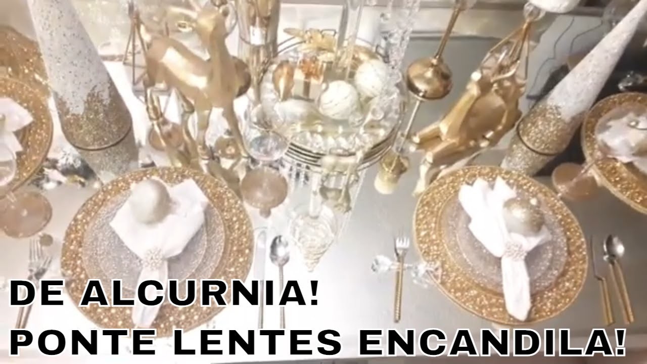 MESA DECORATIVA GLAM  DE ALCURNIA! FINAL DE SERIE 12 DIAS DE NAVIDAD! #navidaddecoraciondealcurnia