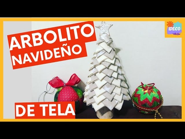 ARBOL DE NAVIDAD CON TELA, PASO A PASO, ORIGINAL PINO NAVIDEÑO DE TELA