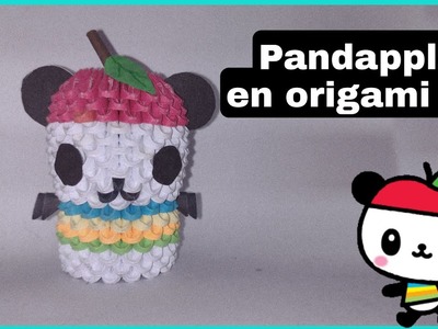 Como hacer a Pandapple en origami 3D| Carol Sandoval