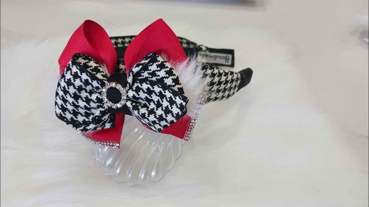 Como hacer DIADEMA NAVIDEÑA PASO A PASO.diadema de NAVIDAD.Diademas para NIÑAS .