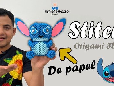 Cómo Hacer un Stitch en Origami 3D - Bethoz Camacho