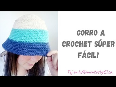 Gorro a crochet súper fácil! #gorros #gorrosdecrochet