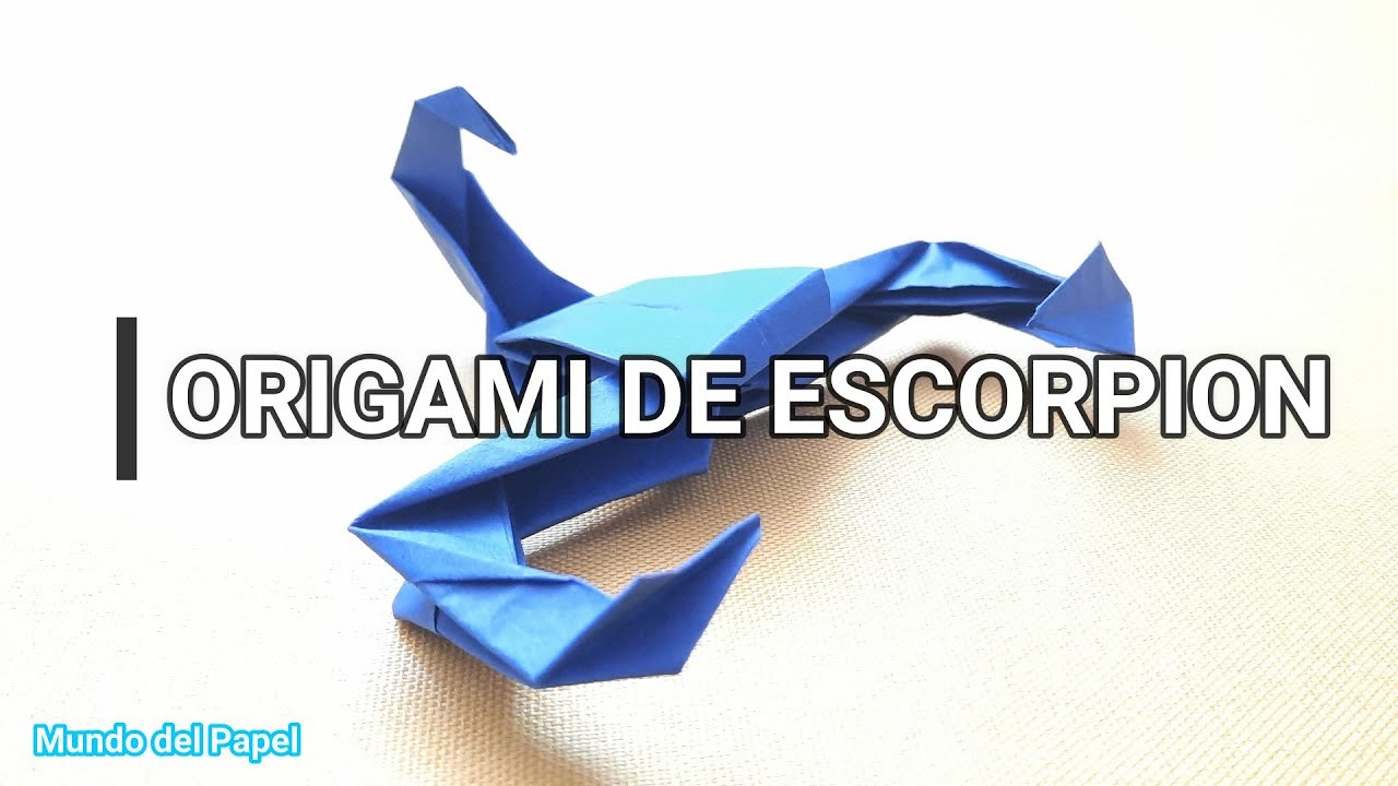 Realiza y Crea un Escorpión de Origami Fácil y Sencillo - scorpio origami