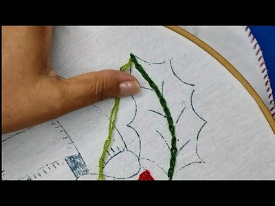 139 - Como bordar hojas - Canasta con nochebuenas | Say Artes