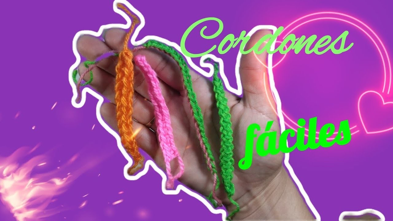 Aprende 4 maneras diferentes de realizar cordones tejidos a crochet, paso a paso