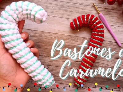 Bastones de caramelo a crochet | Navidad a crochet | Tejidos Penny's ens