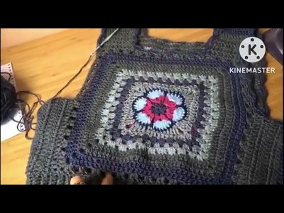 Chaleco crochet gris   #moda #chaleco #crochet