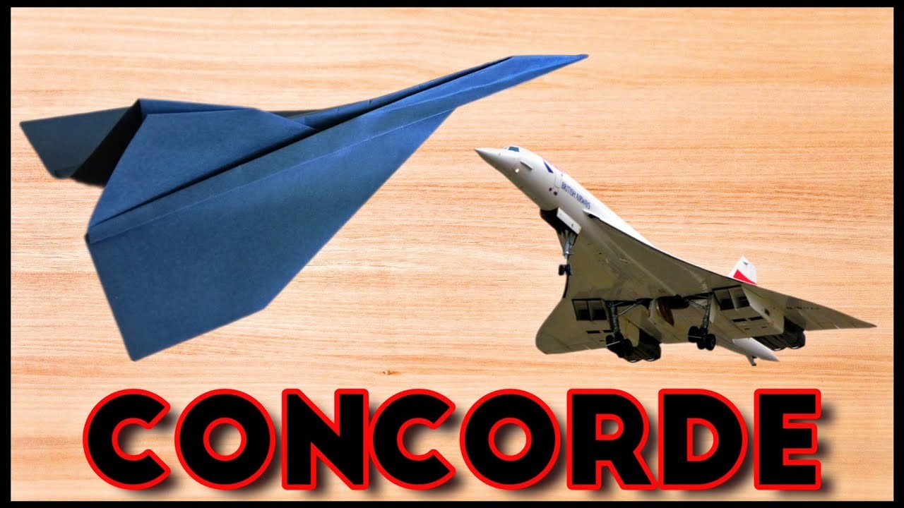 Como hacer un avión de papel CONCORDE. Aviones de papel "2023"