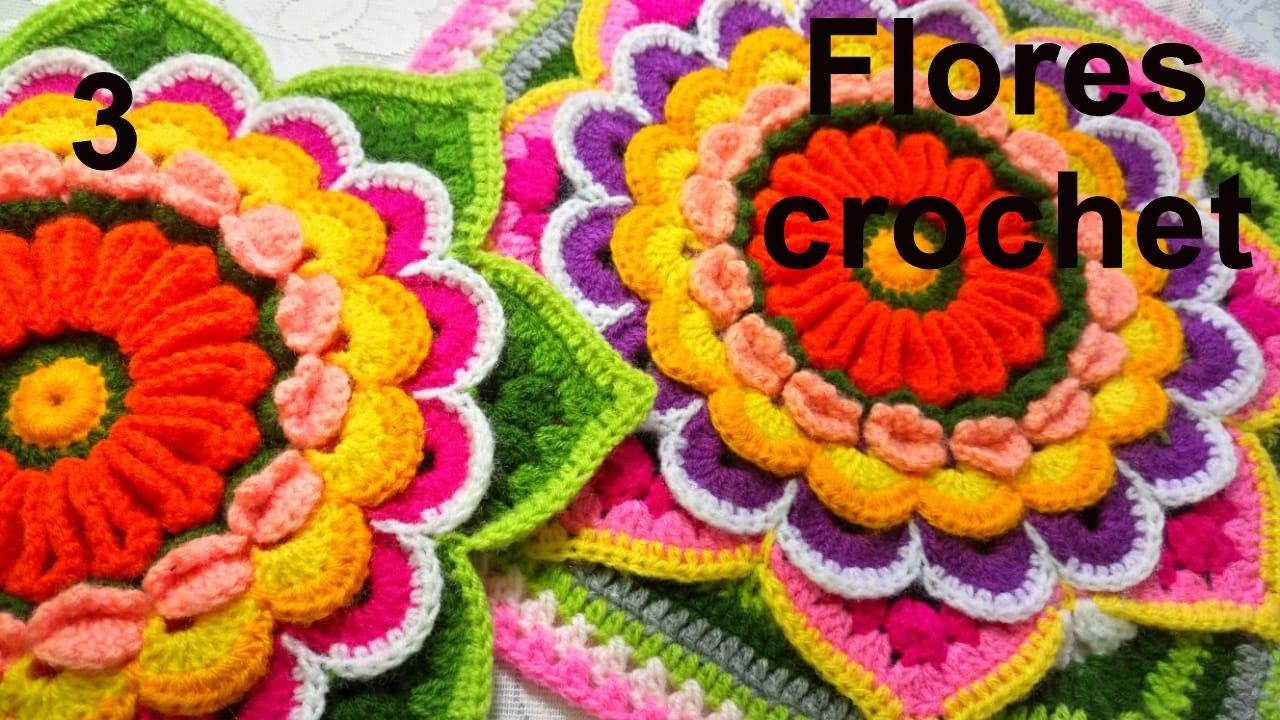 Flores crochet mandala desarrollo completo | Parte 3