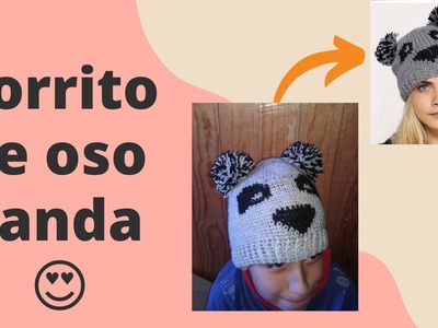 GORRO DE OSO PANDA!! ???????? Rapidísimo ¡¿A crochet?! ????se venden como pan caliente