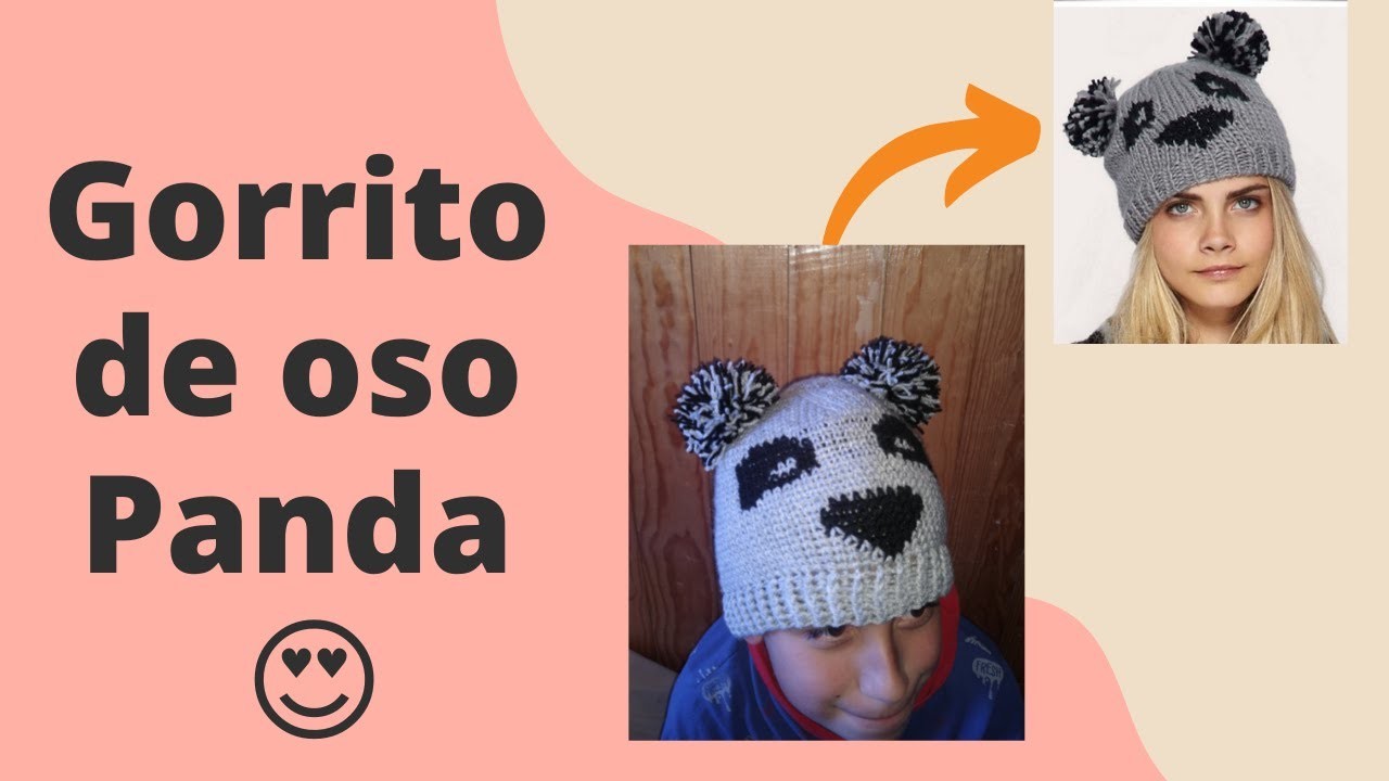 GORRO DE OSO PANDA!! ???????? Rapidísimo ¡¿A crochet?! ????se venden como pan caliente