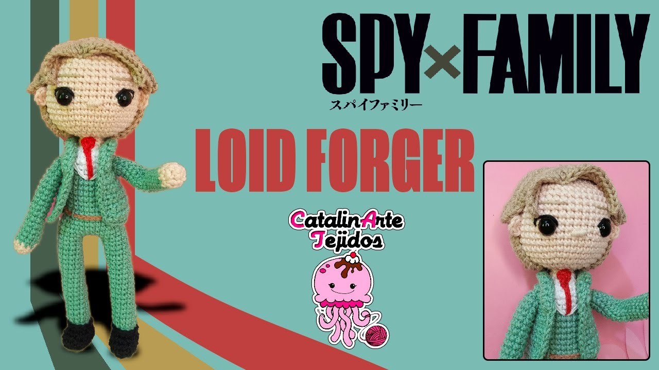 Loid forger (spyxfamily) amigurumi | CatalinArte tejidos