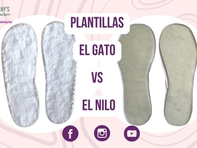PLANTILLAS PARA TEJER PANTUFLAS EL GATO VS EL NILO ????