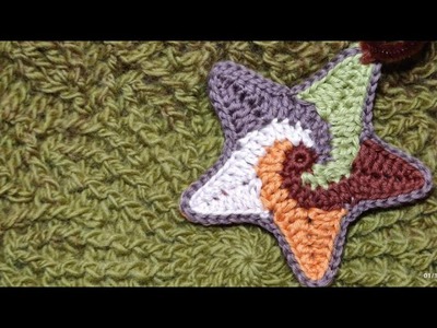 105.2022 - Estrella a crochet - Adornos de Navidad a crochet - Estrella para el Árbol de Navidad