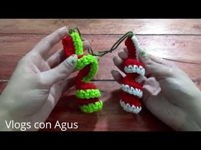 Crochet Espiral Adorno Navideño - Paso a Paso