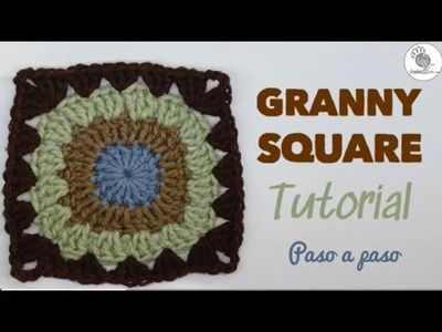 Cuadro crochet 1: Granny square crochet easy. cuadro crochet