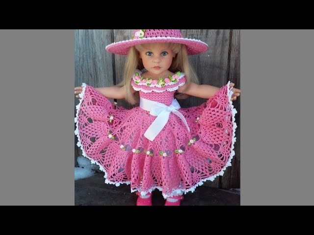 GRANDES Y LINDAS IDEAS EN CROCHET, VESTIDOS Y ACCESORIOS PARA MUÑECAS