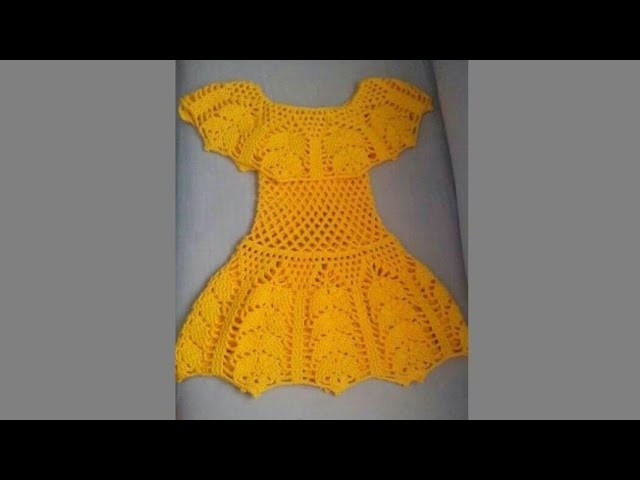 IDES GENIALES, VESTIDOS PARA NIÑAS TEJIDOS A CROCHET BELLOS DISEÑOS Y COLORES