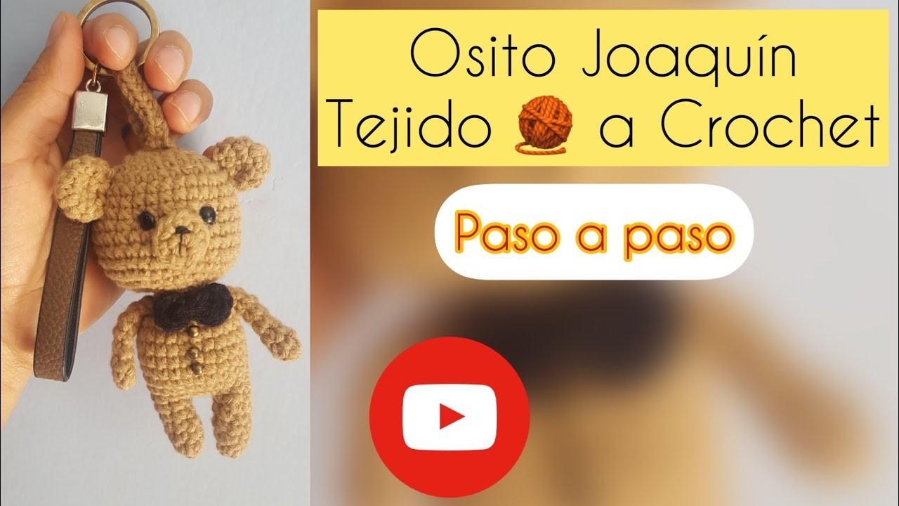 Osito Joaquín????A CROCHET, RECUERDA; el grosor de crochet determinará el tamaño final de tu PROYECTO✔