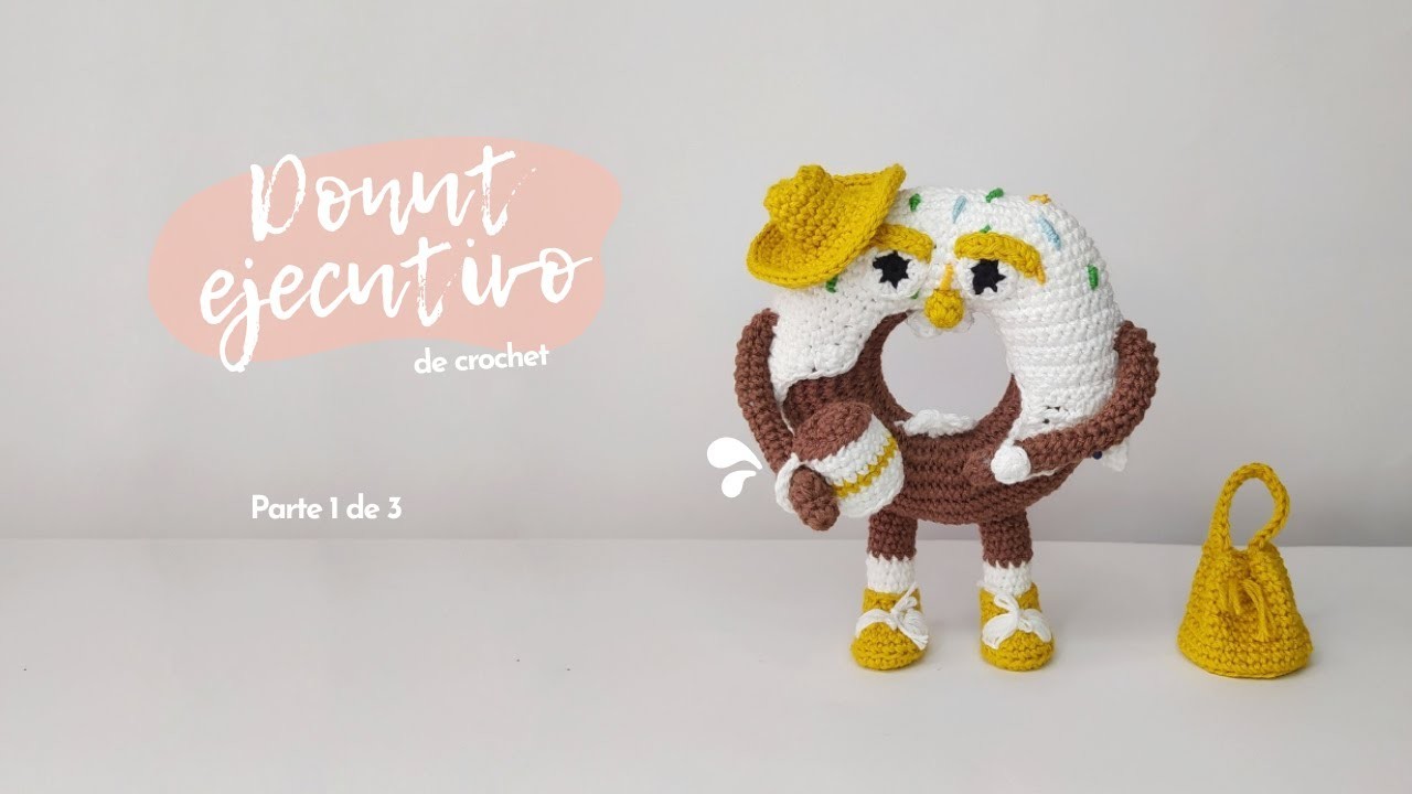 Tutorial crochet: donut ejecutivo amigurumi paso a paso (parte 1)
