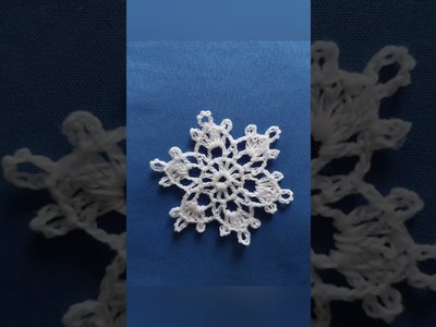 Tutorial para principiantes: copitos de nieve en crochet ❄️❄️☃️????????