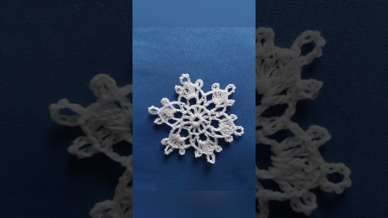 Tutorial para principiantes: copitos de nieve en crochet ❄️❄️☃️????????