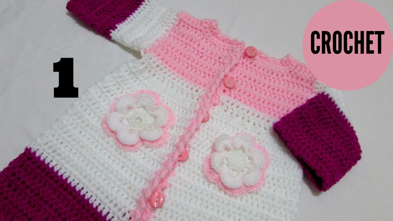 Abrigo a CROCHET, #crochet  #modomagda #tejidos #baby     1° editado ????