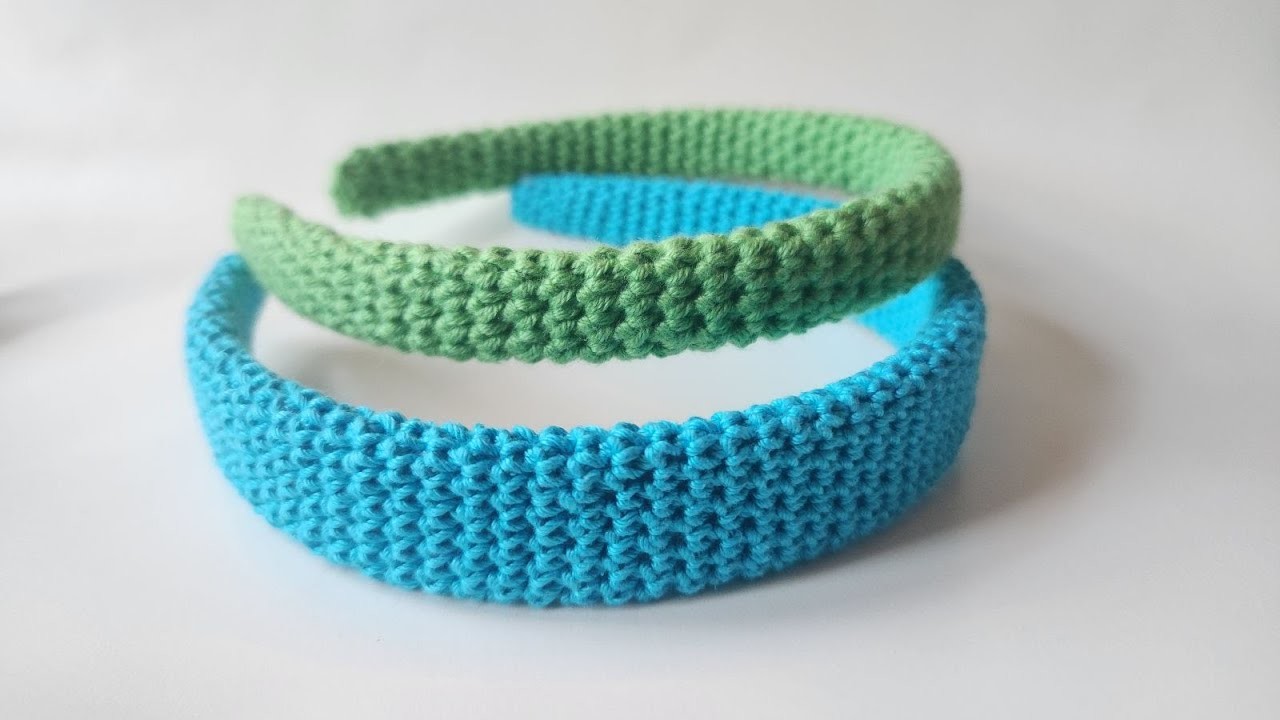 ☀️Como forrar un cintillo o tiara a crochet????Headband. Headhear. tutorial #crochet
